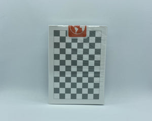 Gray Checkerboard Playing Cards