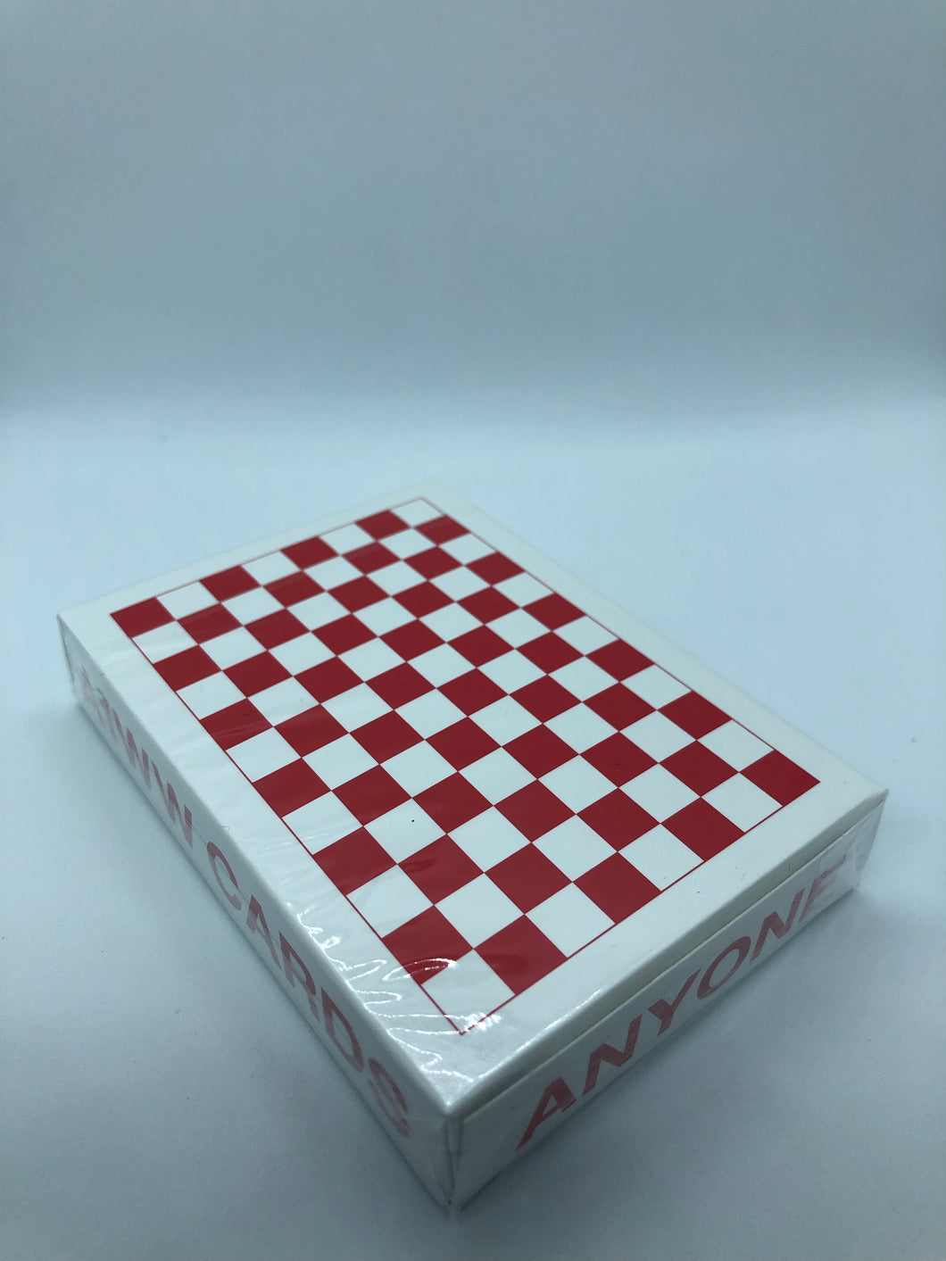 Red Checkerboard Playing Cards